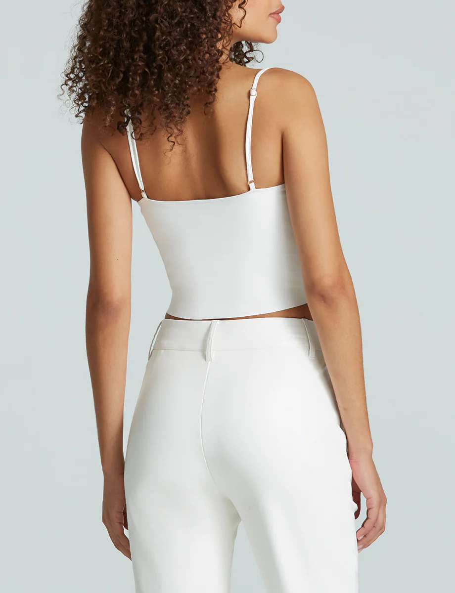 Faux Leather Cami Crop Top - Image 7